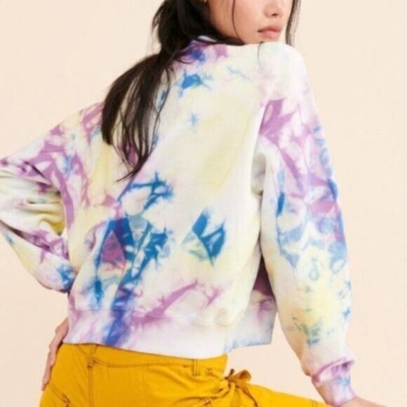 Free People Paul & Joe Brian Tie Dye Kitty Sweatshirt - Picture 3 of 8